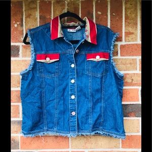 Sun river denim vest
